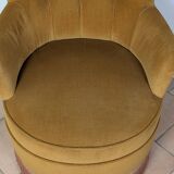 Velvet frog armchair