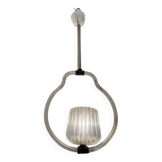 Grande suspension en verre de Murano Barovier des années 1950
