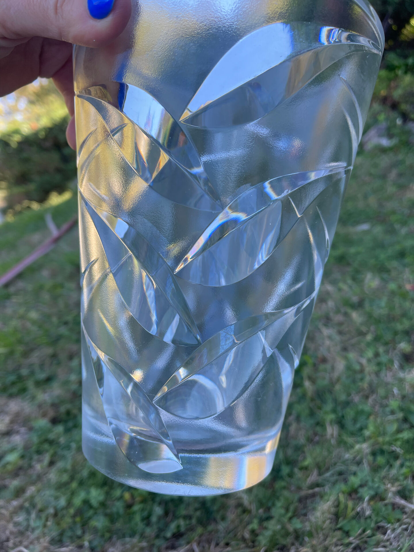 Vintage crystal vase