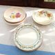 Assortiment de 18 assiettes anciennes fleuries