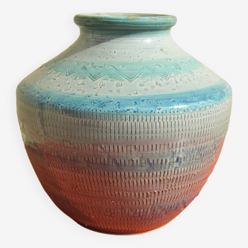 Rimini Blu Vase by Aldo Londi for Bitossi