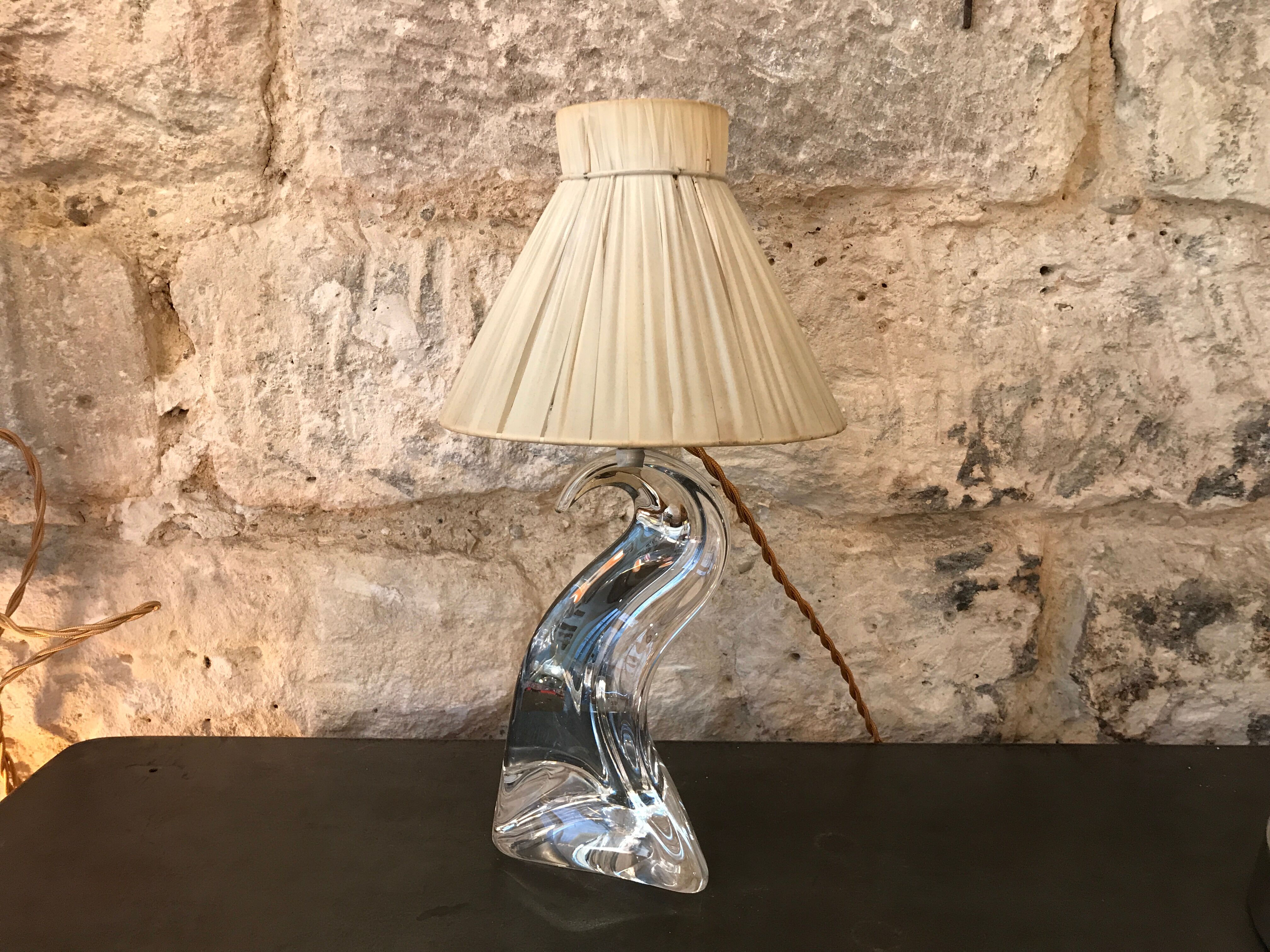 Crystal lamp of saint louis old - 1940
