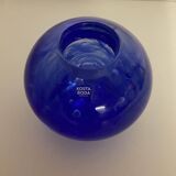 Bougeoir bleu cobalt, design 70, Kosta Boda