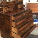 Dressing table chest of drawers with stylish marble top