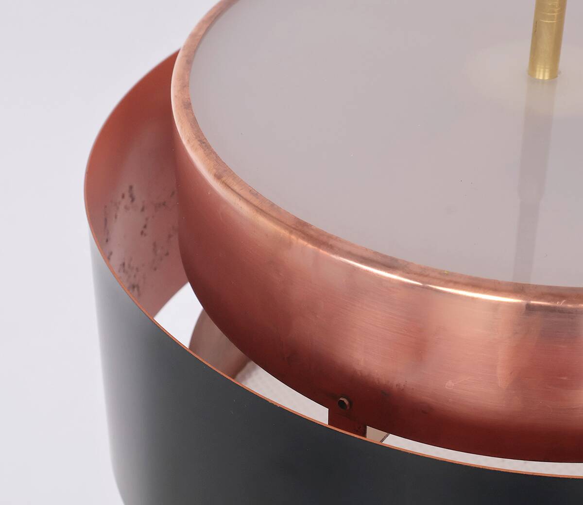 Saturn Pendant in Copper by Jo Hammerborg for Fog & Mørup, 1960s