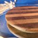 Dessous de plat vintage en bois d'olivier