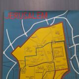 Poster map of the city of Jerusalem 1967