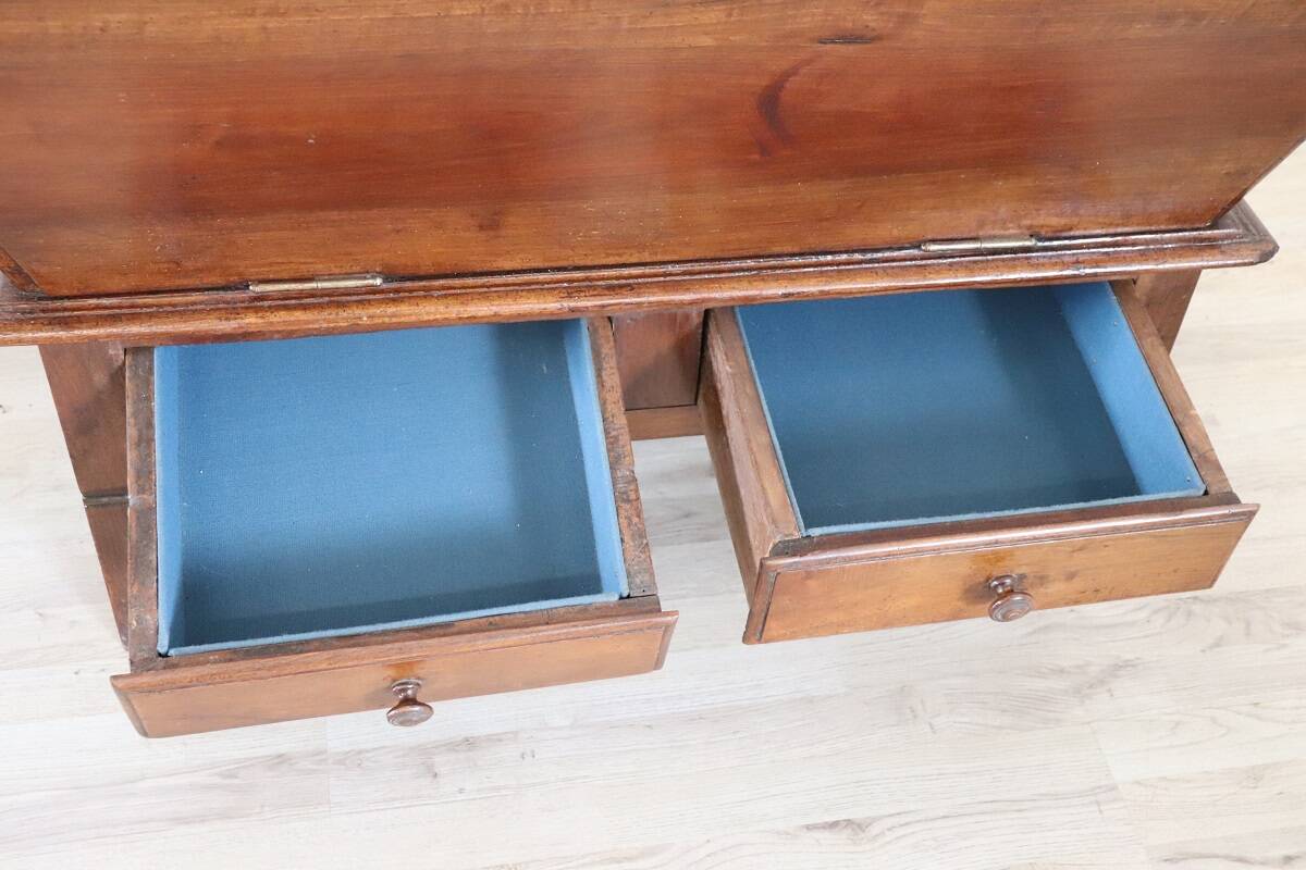 Antique sideboard in solid walnut, Italy 19th century
