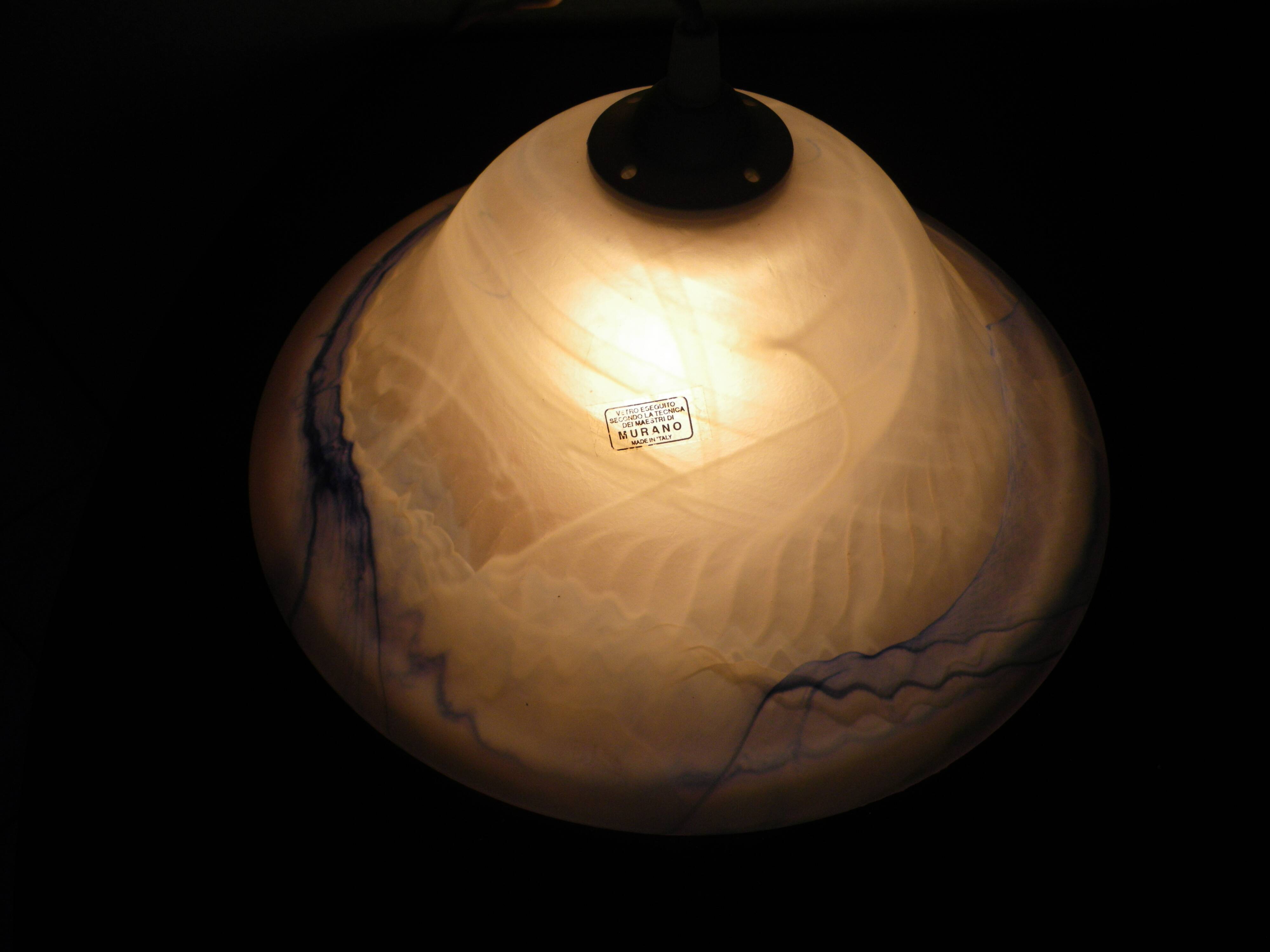 Murano Glass Pendant, Italy, 1980s