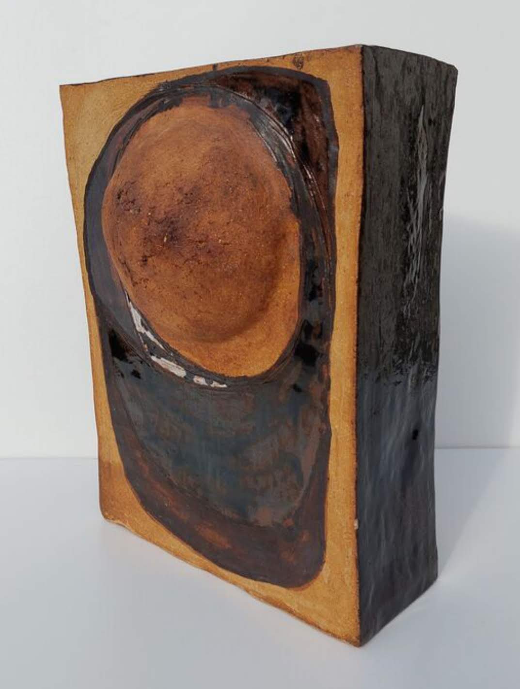Vase céramique et terre chamottée Karen Boel 1970