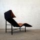 Cognac leather long chair, 'Skye' model by Tord Bjorklund, Sweden 1970s