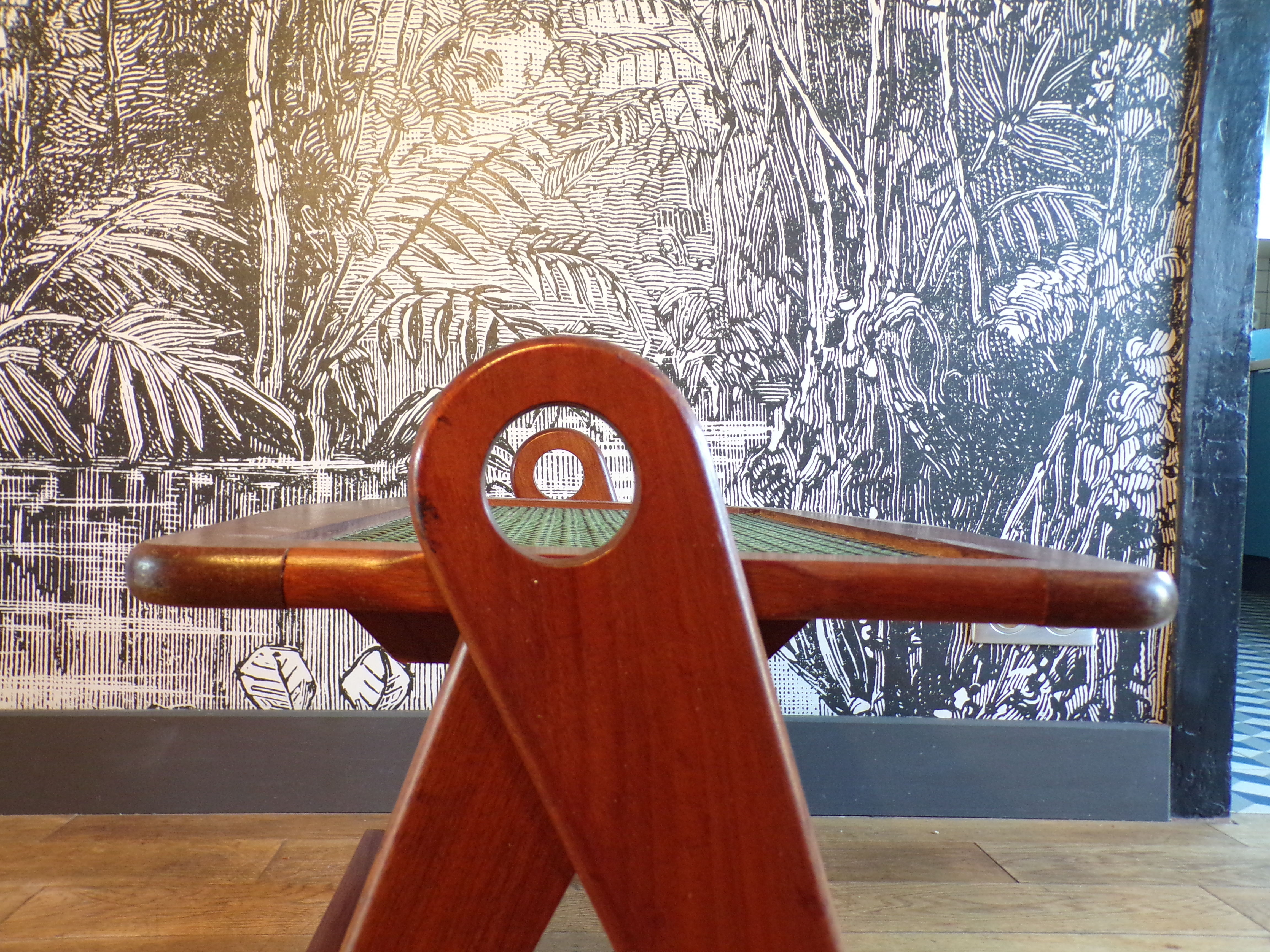 Scandinavian magazine coffee table in teak