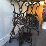 Ancient table, cast iron footing
