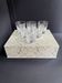 6 Lalique France Artois whisky glasses in a box