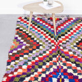 Carpet Boucherouite Moroccan Vintage, 202 x 132