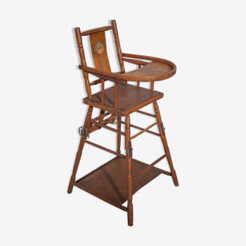 Vintage wood baby chair