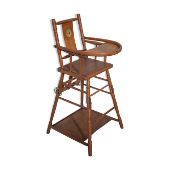 Chaise bébé bois vintage