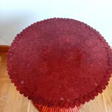 Maugrion Roche Bobois prestige rattan table 1980