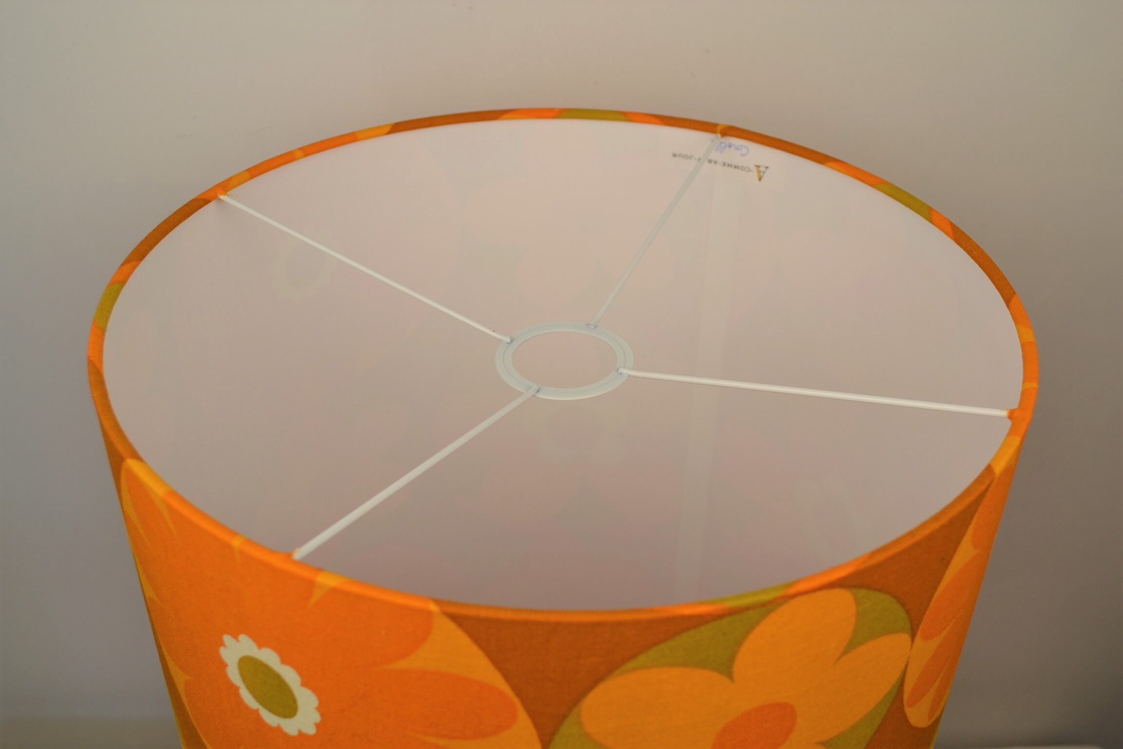 Corolles orange lampshade 1970