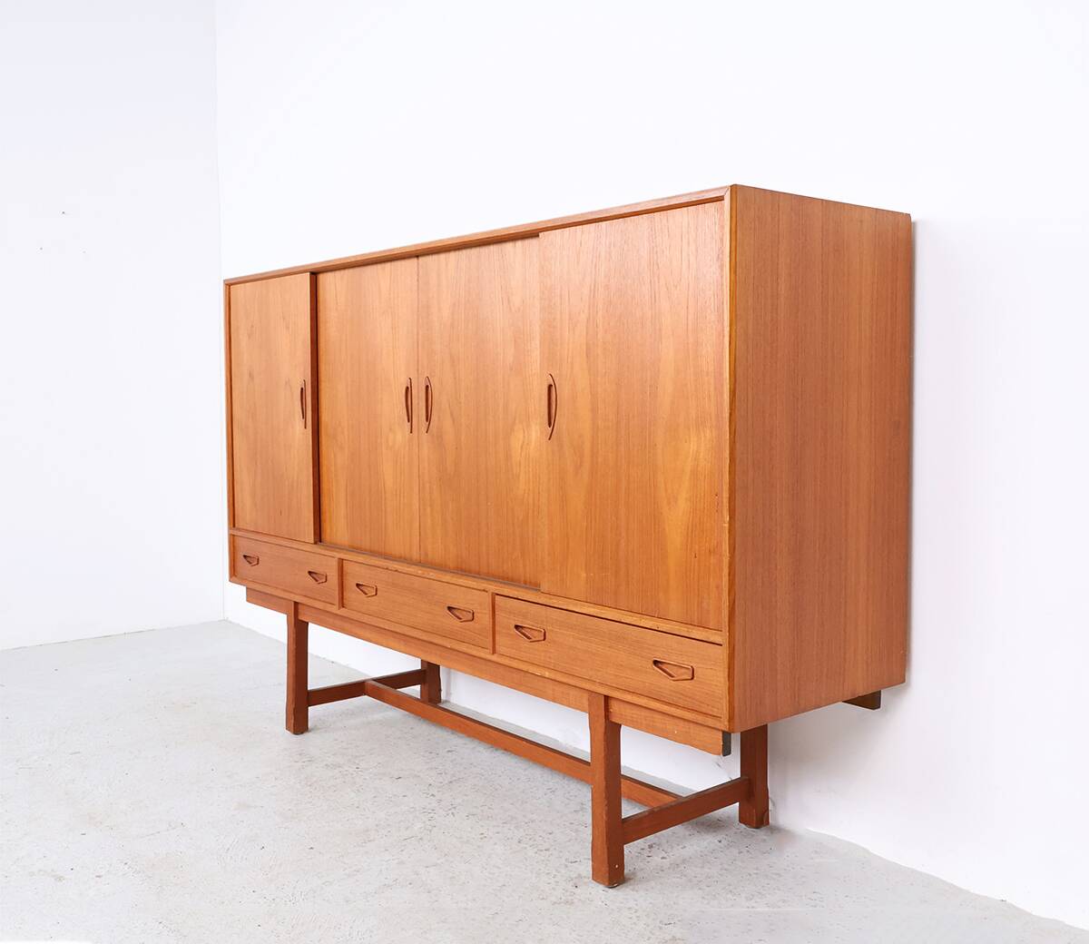 Vintage Danish Highboard with bar section, 1960s