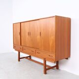 Vintage Danish Highboard with bar section, 1960s