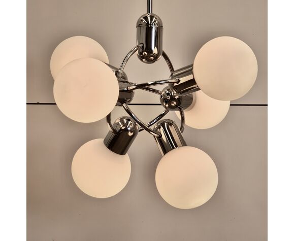 Vintage Chrome Chandelier Selency - Vintage Chrome Ceiling Light Fixture Vintage Chrome Chandelier Selency - Vintage Chrome Ceiling Light Fixture