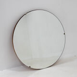 Mid-Century Round Mirror, Romania, 1970s