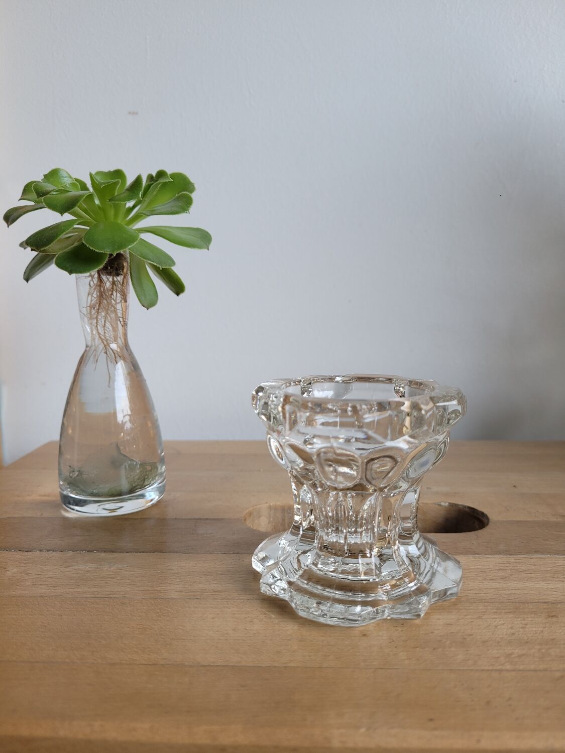 Reims high glass candle holder