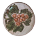 Vintage ceramic bowl – embossed grape pattern in slip style