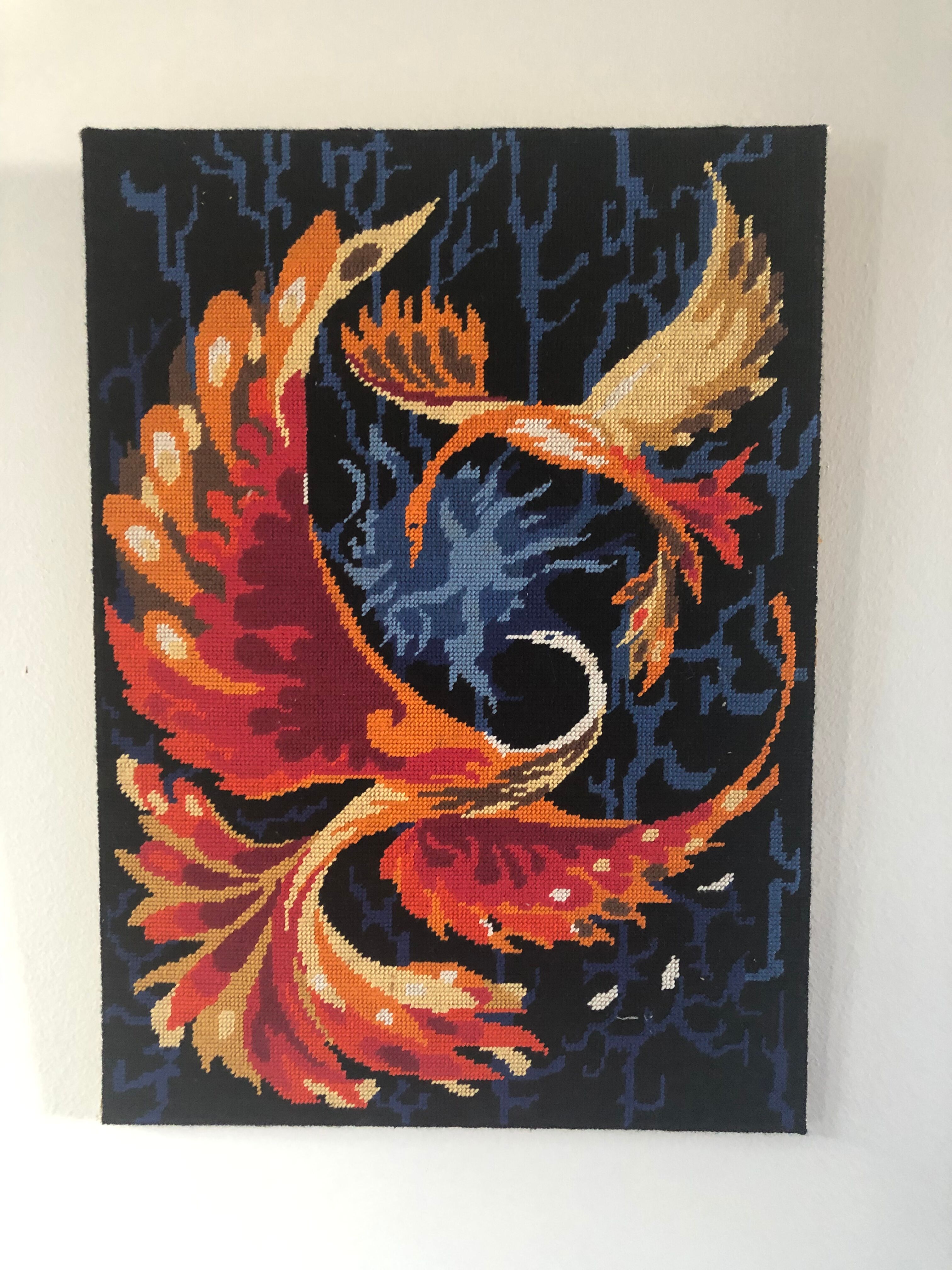 Tapestry vintage canvas 60's