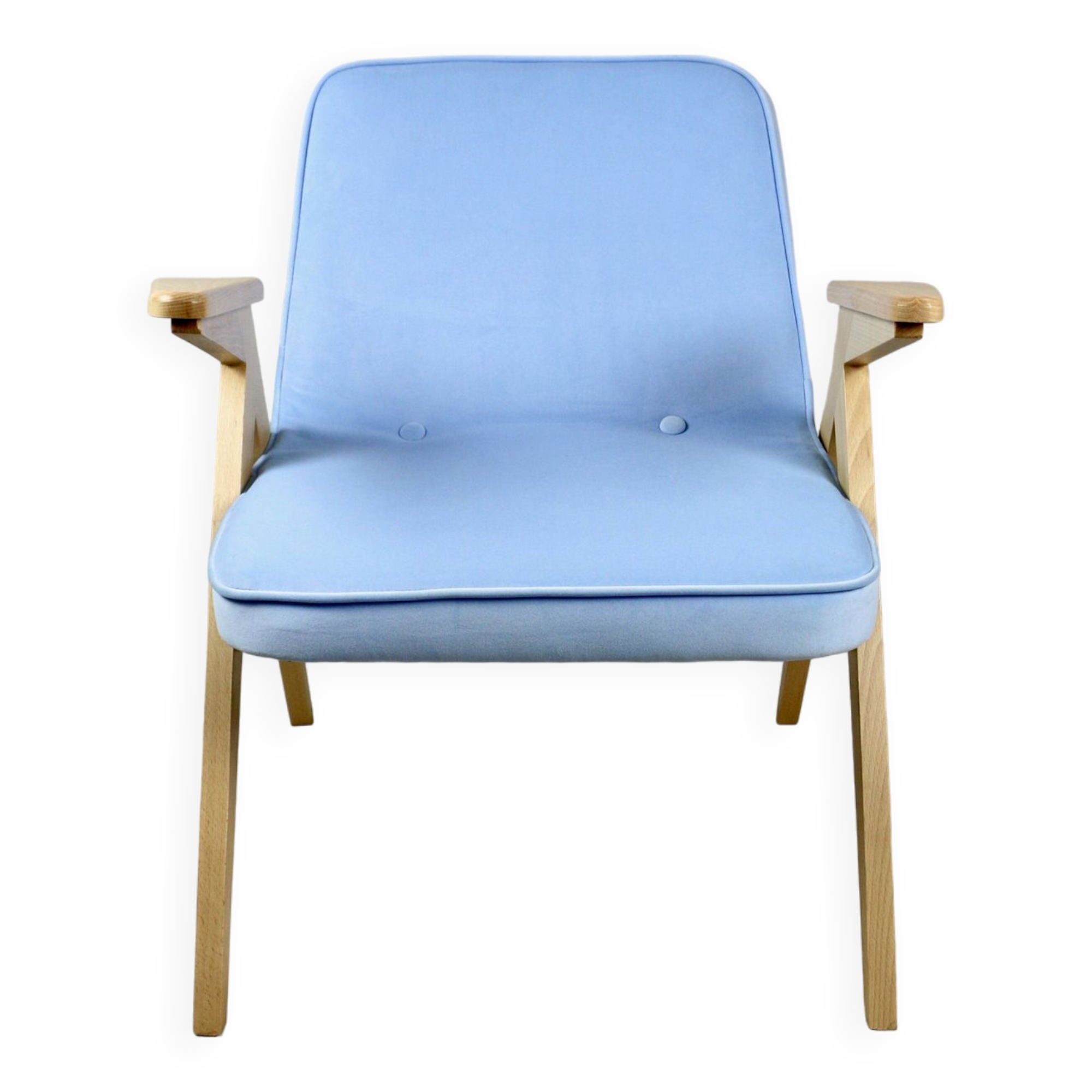 Light blue bunny armchair by józef chierowski