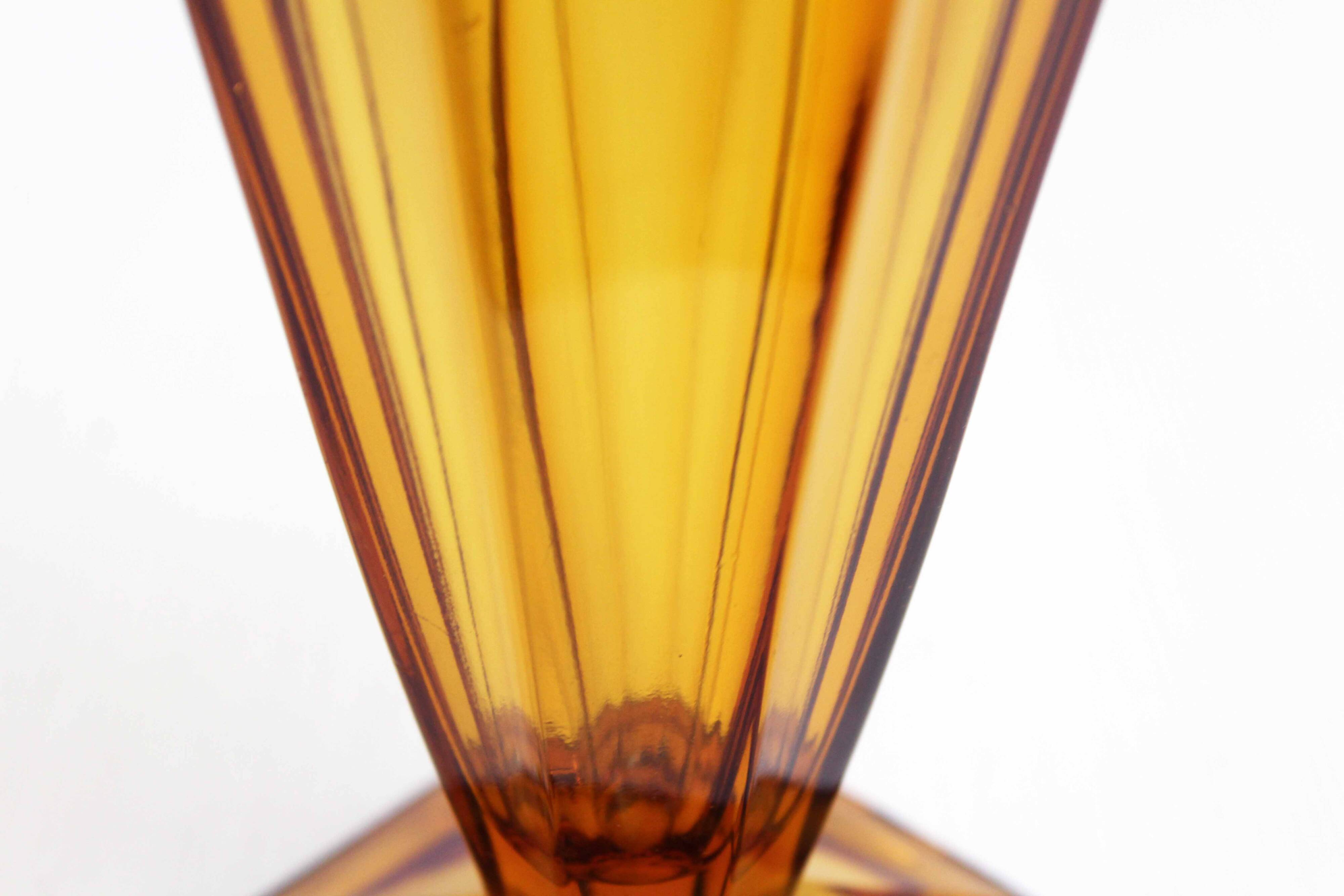 Art Deco glass vase 1930