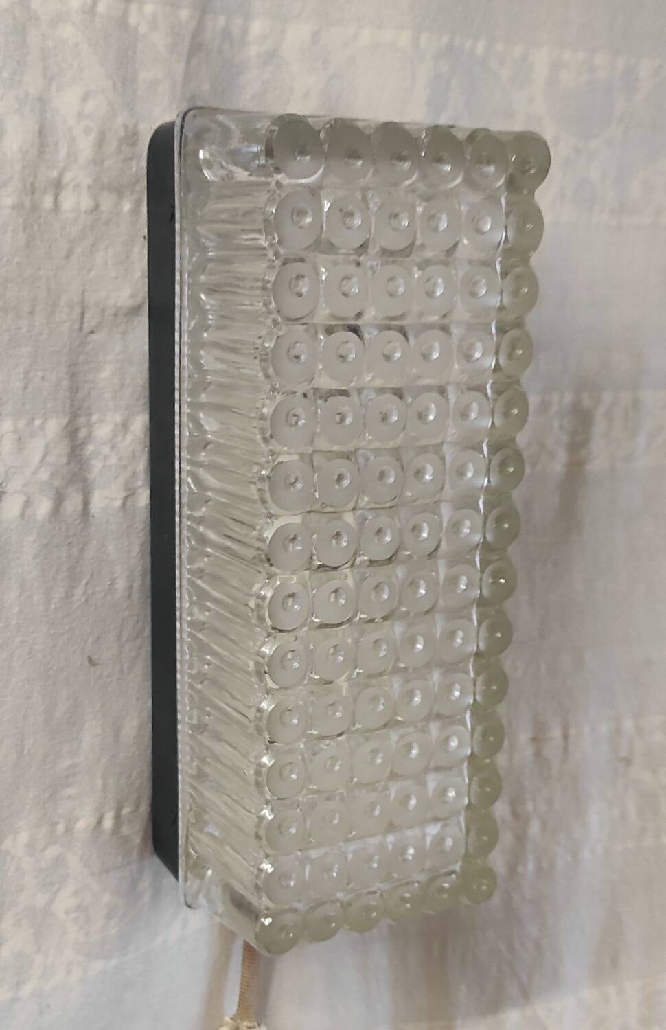Bauhaus ceiling light in glass and metal - mid. 20th century