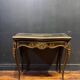 Antique wooden and brass game table – Timeless elegance