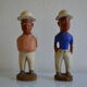 Couple de colons statuettes Africaines