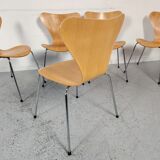 6 chaises série 7 par Arne Jacobsen pour Fritz Hansen