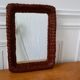 Vintage 1960s rattan mirror