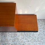 Asymmetrical vintage teak row
