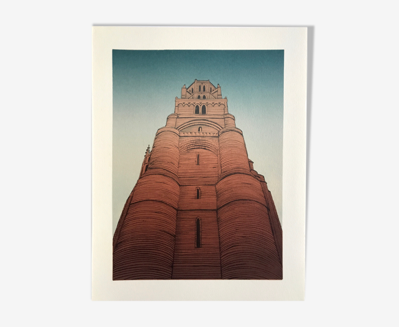 Original lithograph by Alain LE FOLL, Albi, 1978