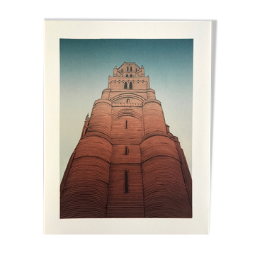 Original lithograph by Alain Le Foll, Albi, 1978