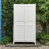 Antique Parisian paneled wardrobe, 1940
