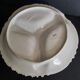 Serving dish beggar porcelain flowered Limoges early 20th century