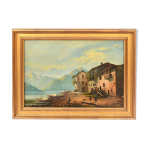 Huile sur toile Paysage