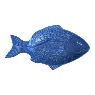 Shallow ceramic fish dish