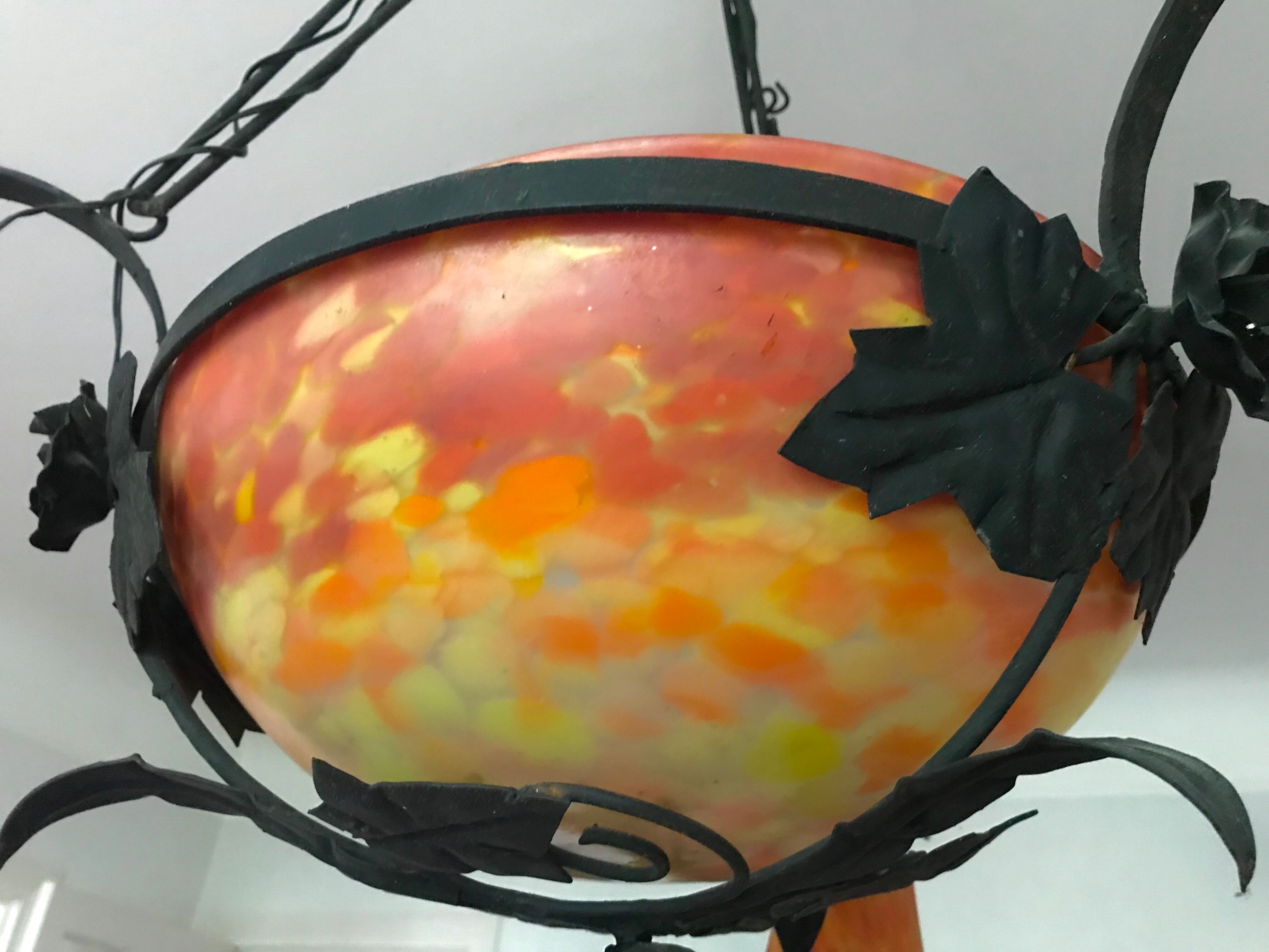 Chandelier glass paste art deco