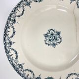 Lot of Plate, Platter, Ramier and Soup Tureen, Iron Earth, "Excelsior" service, E. Bourgeois, late 19th century