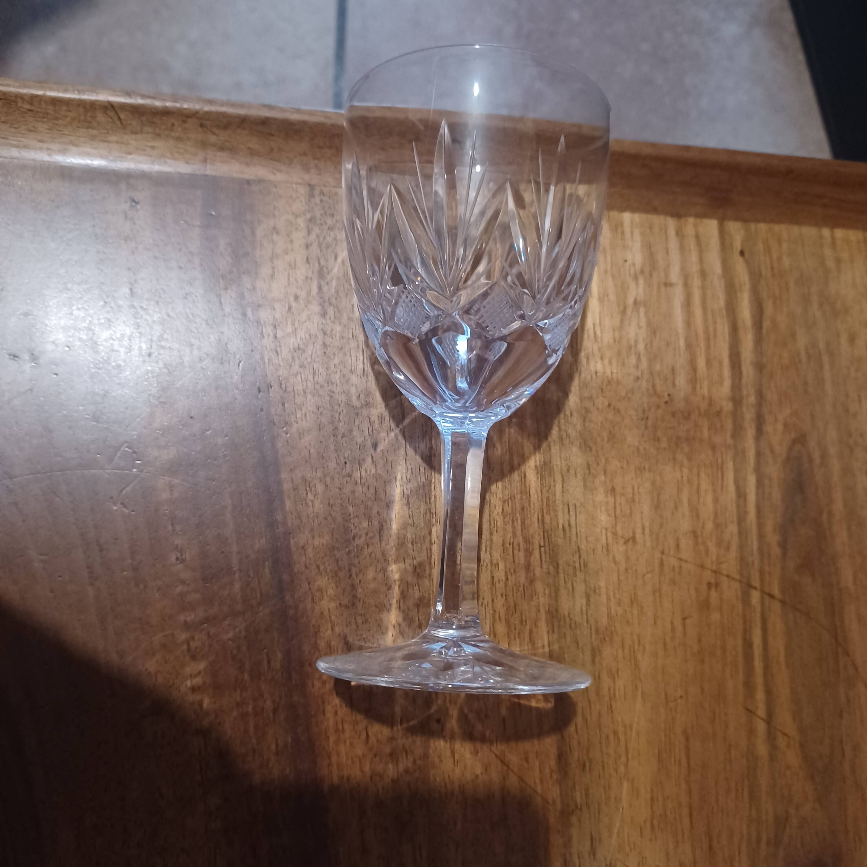 Crystal wine glasses