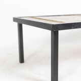 Robert and Jean Cloutier lava and metal coffee table, 1950s