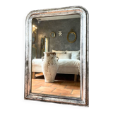 Louis-Philippe antique silvered mirror 19th century