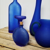 Olive-lot of vases-blue